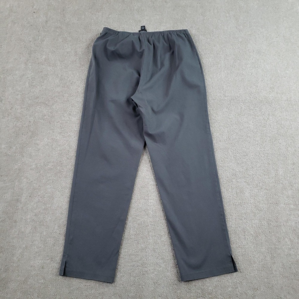 Eileen Fisher Pants Women Small Gray Elastic Waist Straight Leg Side Zip Casual - Picture 12 of 14